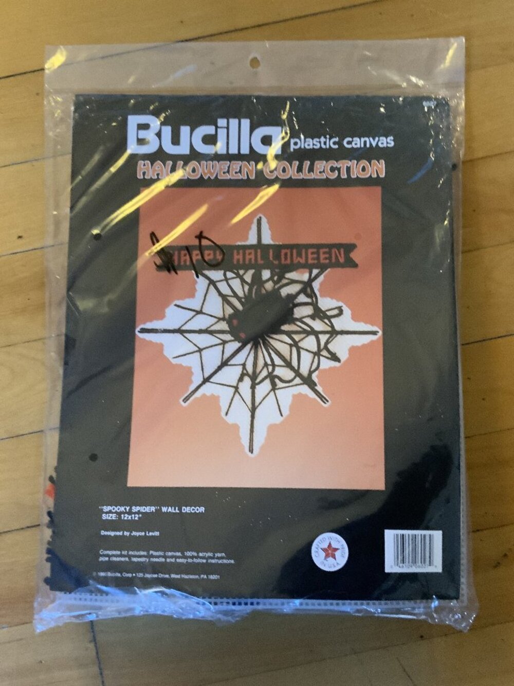 Vintage Bucilla Plastic Canvas Kit Halloween Collection. NEW
